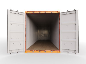 40 feet high cube hapag lloyd shipping container 3D Model