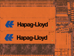 40 feet high cube hapag lloyd shipping container 3D Model