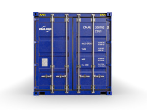 20 feet cma-cgm standard shipping container Modelo 3D
