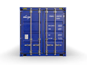 Contenedor de env&iacute;o est&aacute;ndar cma-cgm de 20 pies Modelo 3D