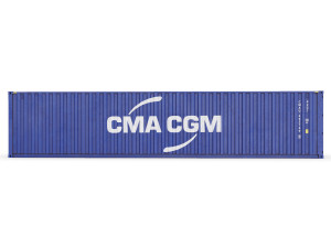 40 feet cma-cgm standard shipping container 3D Model