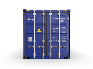 40 feet cma-cgm standard shipping container 3D Model