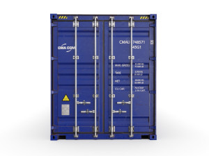 40 feet cma-cgm high cube shipping container Modelo 3D