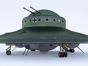 Nazi ufo haunebu 2 3D 模型