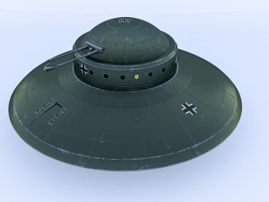 Nazi ufo haunebu 2 3D 模型