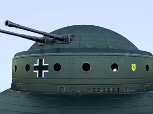 Nazi ufo haunebu 2 3D Model