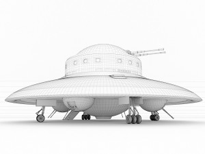 Nazi ufo haunebu 2 3D 模型