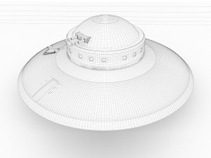 Nazi ufo haunebu 2 3D 模型