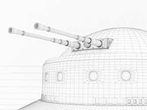 Nazi ufo haunebu 2 3D 模型