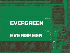 40 feet high cube evergreen shipping container 3D Model