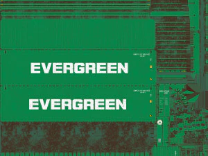 40 feet high cube evergreen shipping container 3D Model