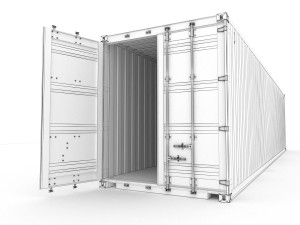40 feet high cube evergreen shipping container 3D Model