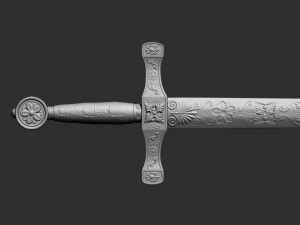 Legendary Sword EXCALIBUR 3D Baskı Modeli