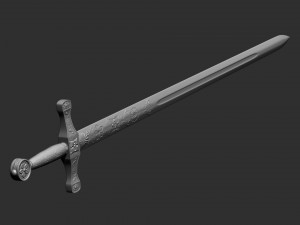 Legendary Sword EXCALIBUR 3D Baskı Modeli