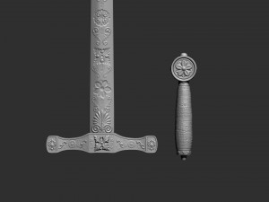 Legendary Sword EXCALIBUR 3D Baskı Modeli