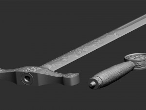 Legendary Sword EXCALIBUR 3D Baskı Modeli