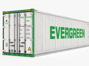 40ft EVERGREEN Container Reefer CARRIER 3D Модель