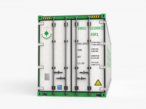 40ft EVERGREEN Container Reefer CARRIER 3D Модель