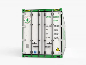 40ft EVERGREEN Container Reefer CARRIER 3D Model