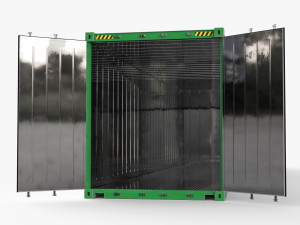 40ft EVERGREEN Container Reefer CARRIER 3D Модель