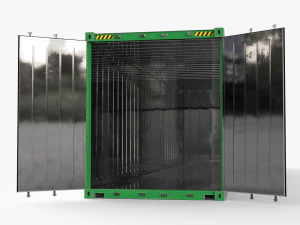 40ft EVERGREEN Container Reefer CARRIER 3D Model