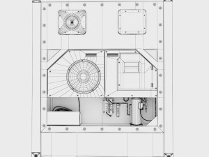 40ft EVERGREEN Container Reefer CARRIER 3D Модель