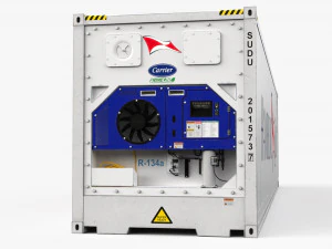 Portacontenedores refrigerados HAMBURG SUD de 40 pies Modelo 3D