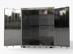 40ft HAMBURG SUD Container Reefer CARRIER Modelo 3D