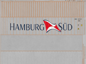40ft HAMBURG SUD Container Reefer CARRIER Modelo 3D