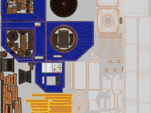 Portacontenedores refrigerados HAMBURG SUD de 40 pies Modelo 3D