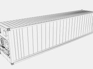 Portacontenedores refrigerados HAMBURG SUD de 40 pies Modelo 3D