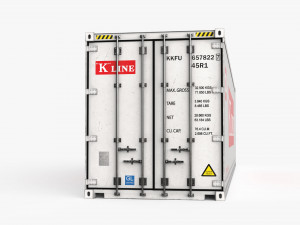 40ft HAMBURG SUD Container Reefer CARRIER Modelo 3D