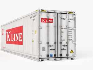 40ft HAMBURG SUD Container Reefer CARRIER Modelo 3D
