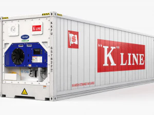 Portacontenedores refrigerados HAMBURG SUD de 40 pies Modelo 3D