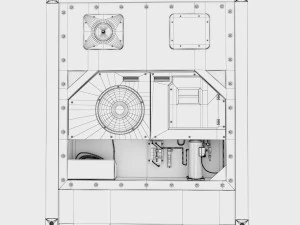 Portacontenedores refrigerados HAMBURG SUD de 40 pies Modelo 3D