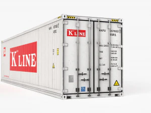 40ft K-LINE Container Reefer CARRIER 3D Model