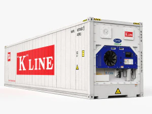 40ft K-LINE Container Reefer CARRIER 3D Model