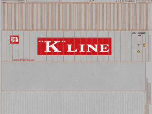 40ft K-LINE Container Reefer CARRIER 3D Model