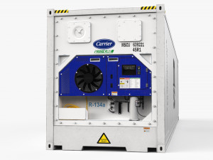 40ft MSC Container Reefer CARRIER 3D Model