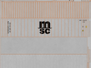 40ft MSC Container Reefer CARRIER 3D Model