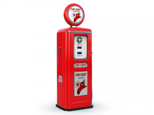 Vintage TEXACO Gas Pump 1948 3Dモデル