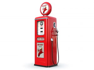 Vintage TEXACO Gas Pump 1948 3Dモデル