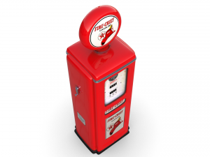 Vintage TEXACO Gas Pump 1948 3Dモデル