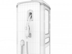 Vintage TEXACO Gas Pump 1948 3Dモデル