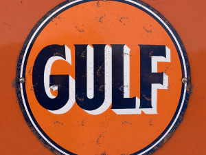 Vintage GULF Gas Pump 1948 3D Model