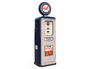 Vintage FIREBIRD Gas Pump 1948 3Dモデル