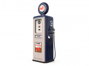 Vintage FIREBIRD Gas Pump 1948 3Dモデル