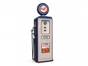 Vintage FIREBIRD Gas Pump 1948 3Dモデル