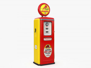 Vintage GILMORE Gas Pump 1948 Modello 3D