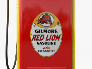 Vintage GILMORE Gas Pump 1948 3D Model